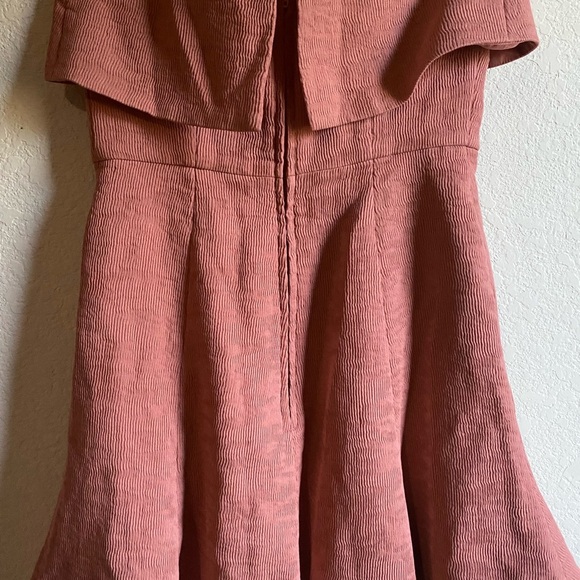 C/meo Collective Fluidity Fit & Flare Ribbed Strapless Pink Mini Dress Size XS - Picture 10 of 13